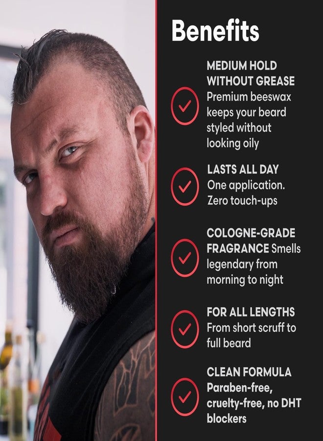 The Beard Struggle Eddie Hall Beast Line Beard Balm – Ragnarok Rising Warrior’s Edition – Tame, Style & Condition Beard – Medium Hold, Non-Greasy, Natural Ingredients - 50g / 1.76 US. oz. - Image 3